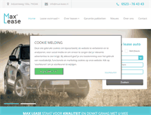 Tablet Screenshot of max-lease.nl